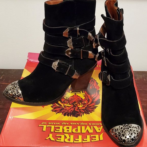 Jeffrey Campbell Shoes - RARE JEFFREY CAMPBELL BLACK LEATHER BOOTS